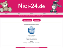 Tablet Screenshot of nici-24.de